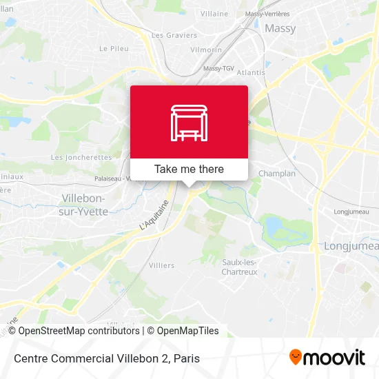 Centre Commercial Villebon 2 map