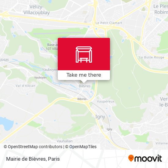 Mapa Mairie de Bièvres