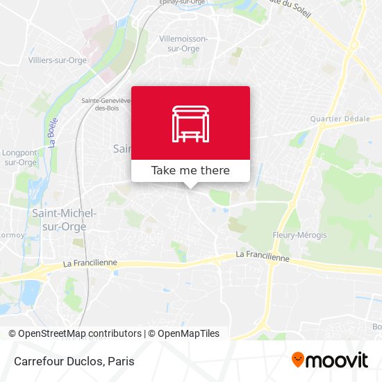 Carrefour Duclos map