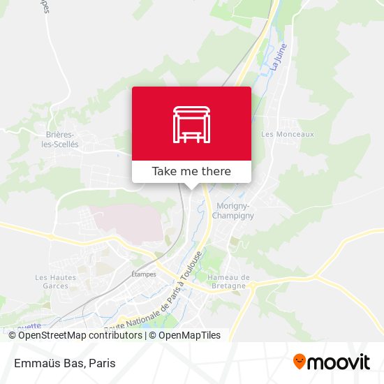 Emmaüs Bas map