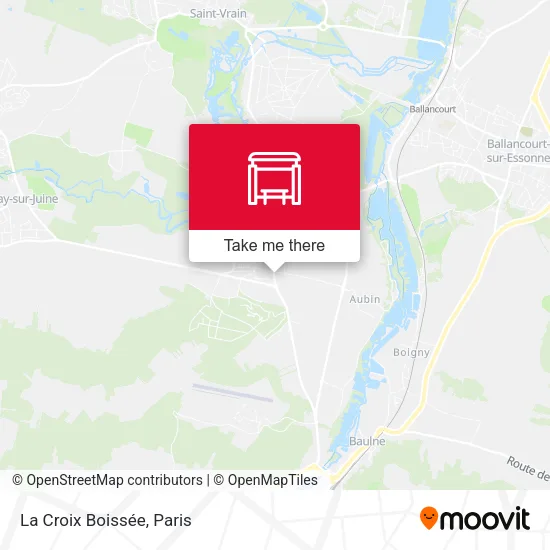 La Croix Boissée map
