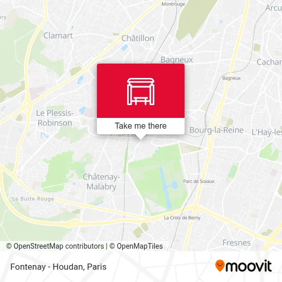 Fontenay - Houdan map