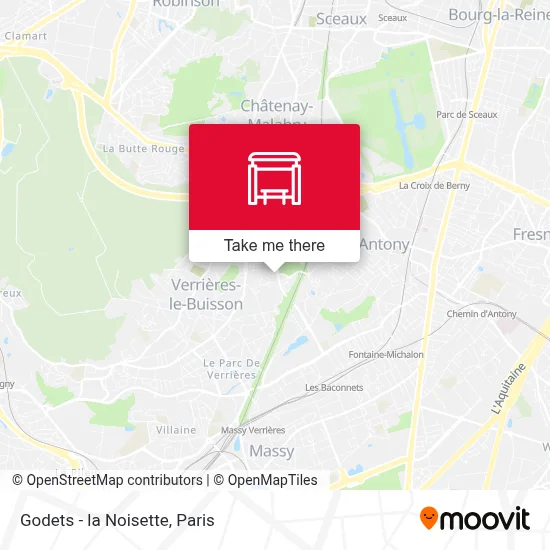 Godets - la Noisette map