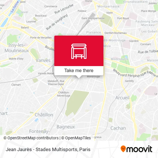 Jean Jaurès - Stades Multisports map