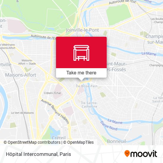 Hôpital Intercommunal map