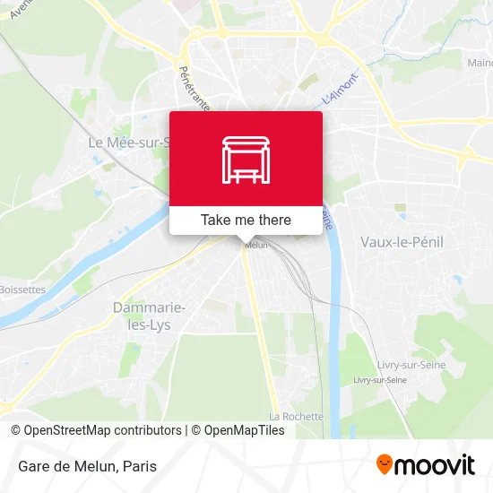 Gare de Melun map