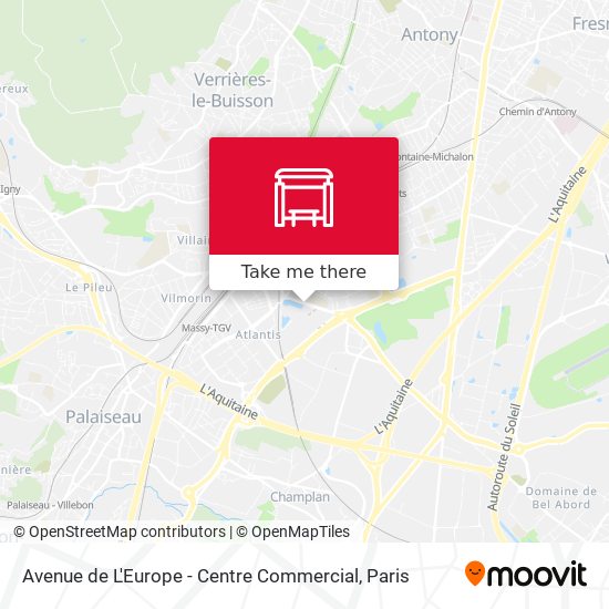 Mapa Avenue de L'Europe - Centre Commercial