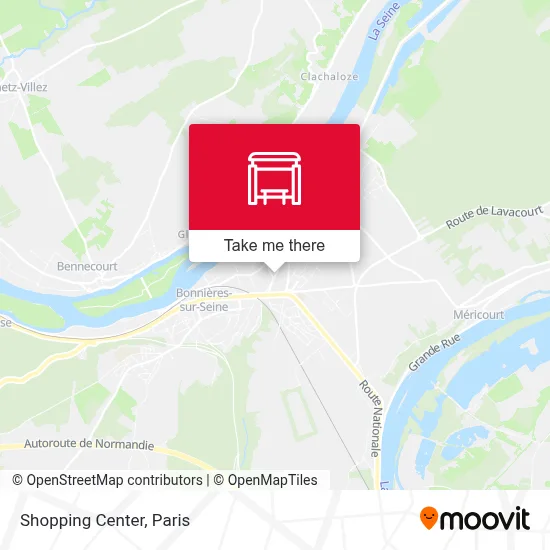 Centre Commercial map