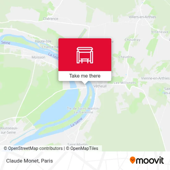 Claude Monet map