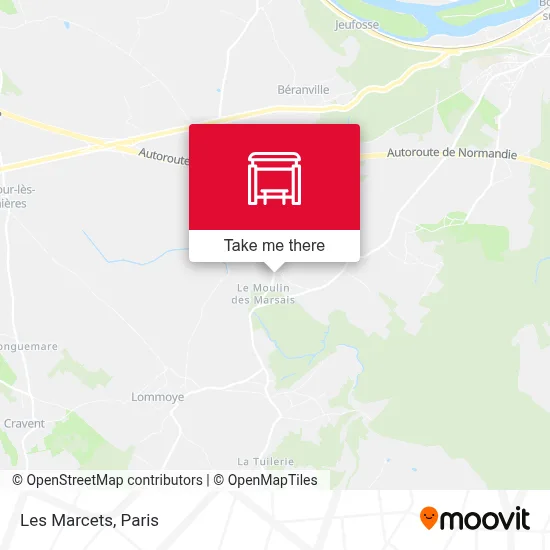 Les Marcets map