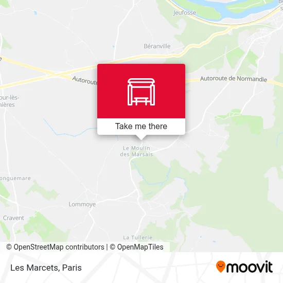 Les Marcets map