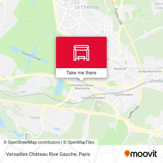 Versailles Château Rive Gauche map