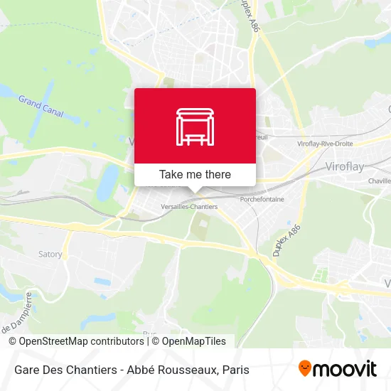 Gare Des Chantiers - Abbé Rousseaux map