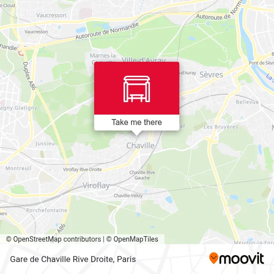 Gare de Chaville Rive Droite map