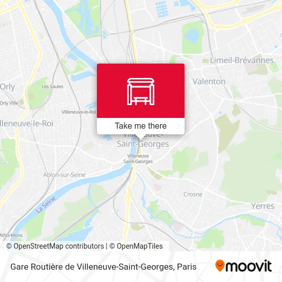 Gare Routière de Villeneuve-Saint-Georges map