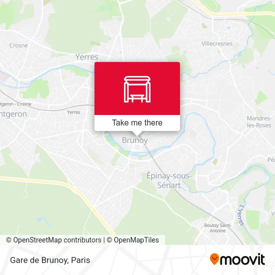 Gare de Brunoy map