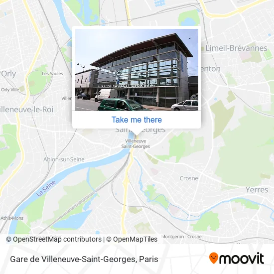 Gare de Villeneuve-Saint-Georges map