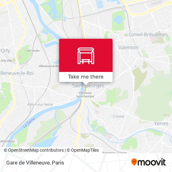 Mapa Gare de Villeneuve