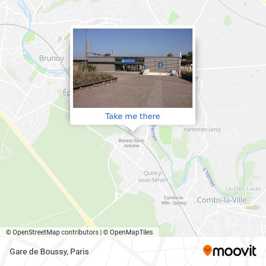 Gare de Boussy map