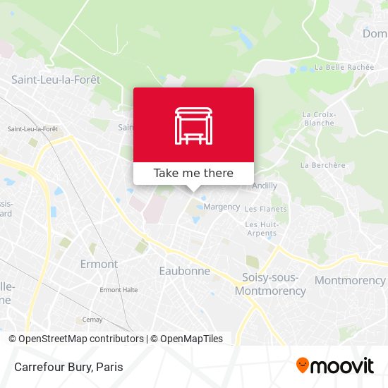 Carrefour Bury map