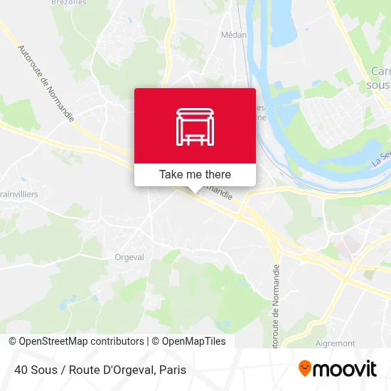 40 Sous / Route D'Orgeval map