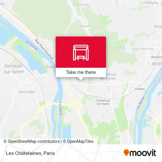 Les Châtelaines map