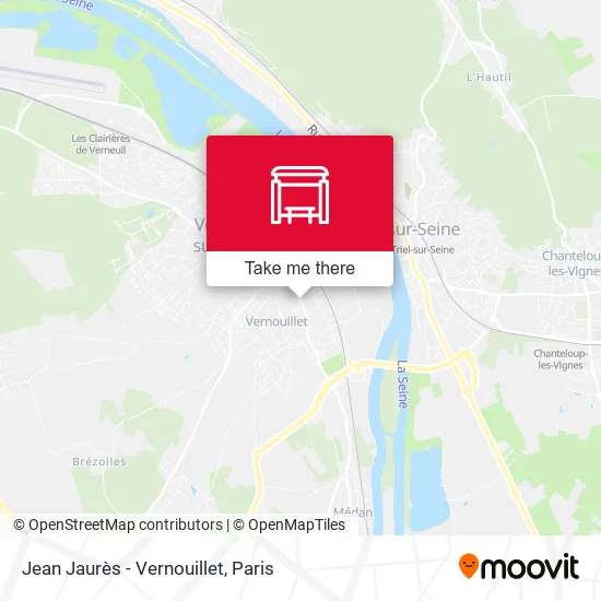 Jean Jaurès - Vernouillet map