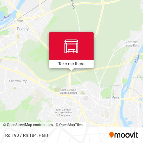 Mapa Rd 190 / Rn 184