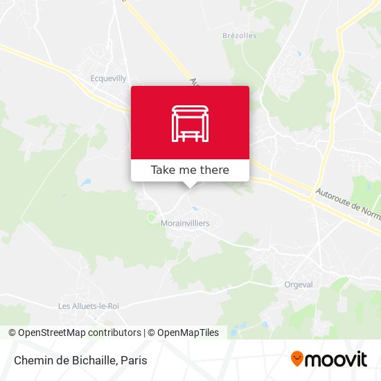 Mapa Chemin de Bichaille