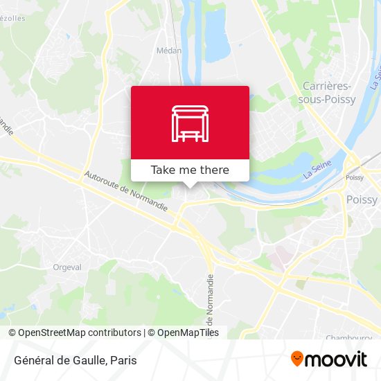 Général de Gaulle map