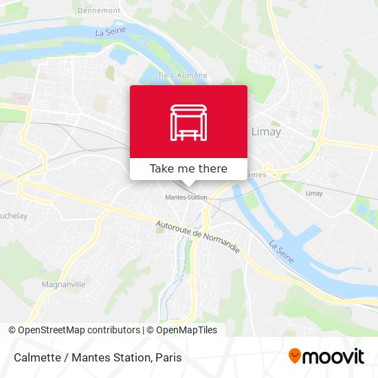 Calmette / Mantes Station map