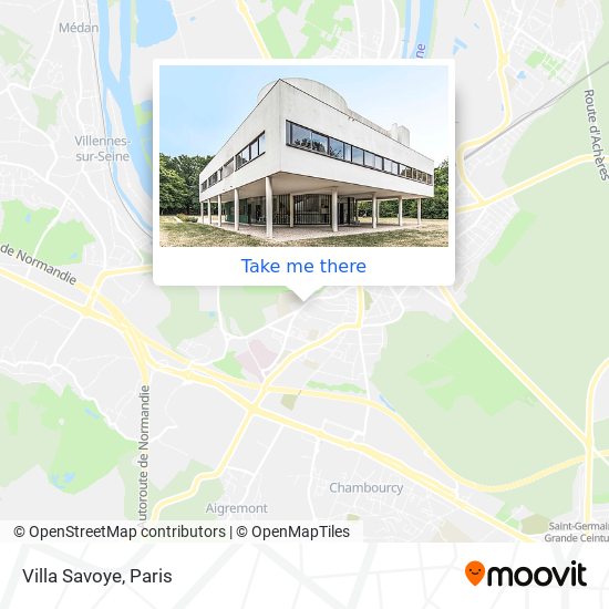 Mapa Villa Savoye