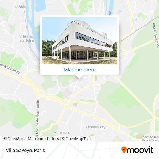 Villa Savoye map