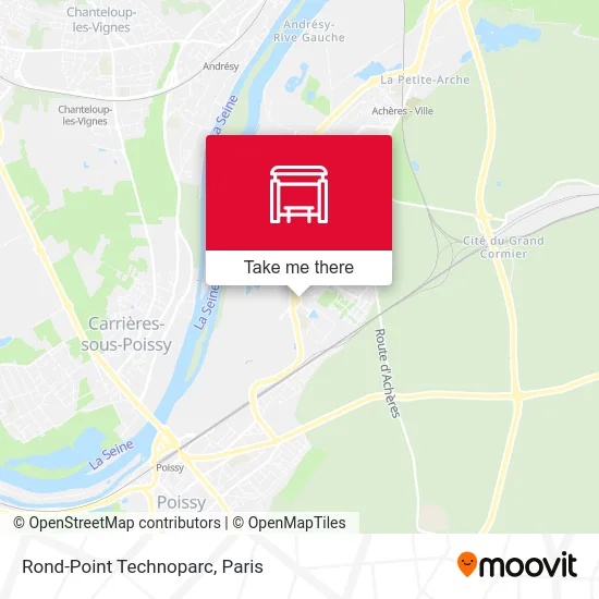 Mapa Rond-Point Technoparc