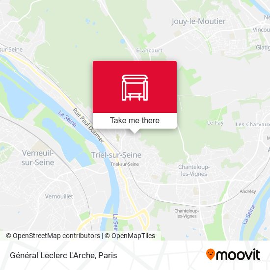 Général Leclerc L'Arche map