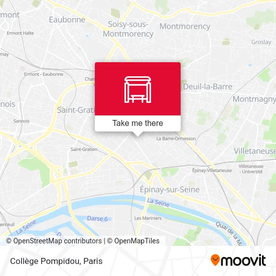 Collège Pompidou map