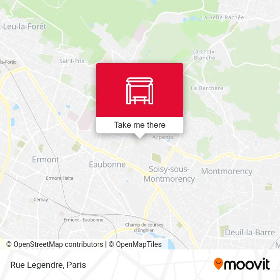 Rue Legendre map