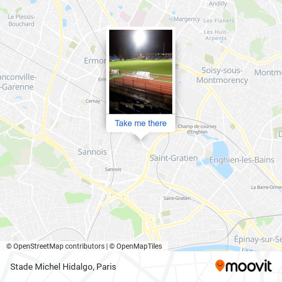 Mapa Stade Michel Hidalgo