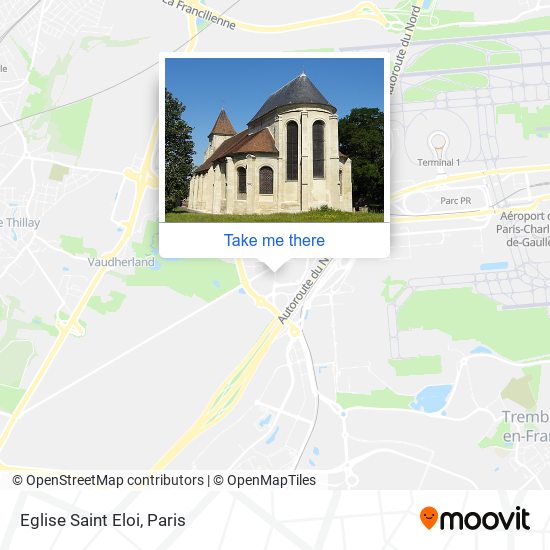 Mapa Eglise Saint Eloi