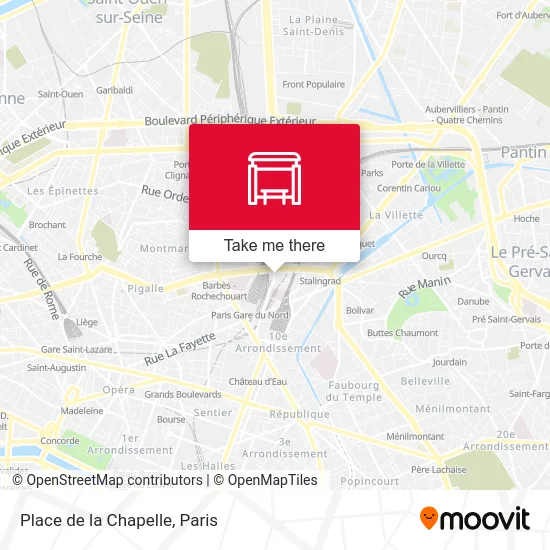 Place de la Chapelle map