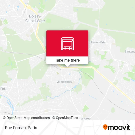 Mapa Rue Foreau