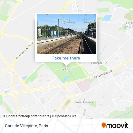 Mapa Gare de Villepinte