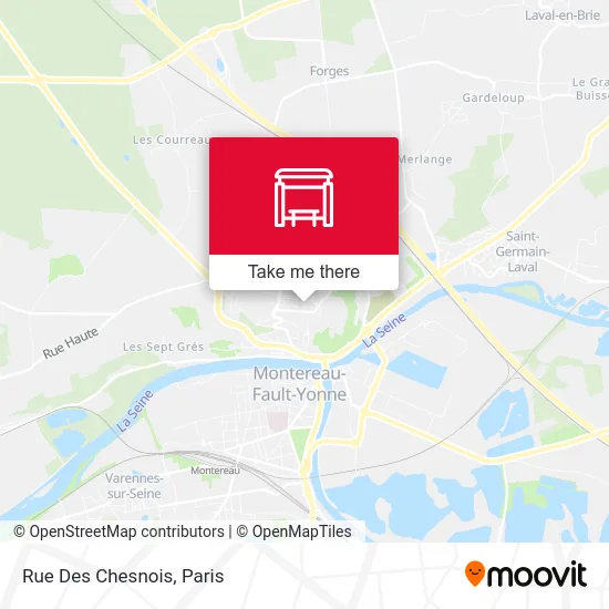 Mapa Rue Des Chesnois