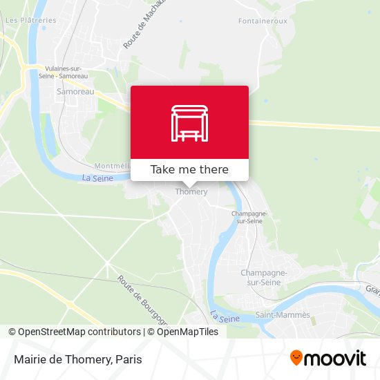 Mairie de Thomery map