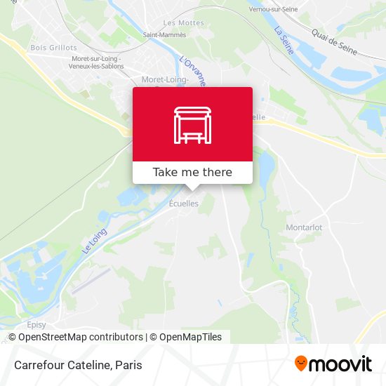 Carrefour Cateline map