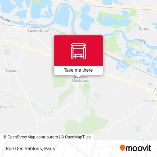 Mapa Rue Des Sablons