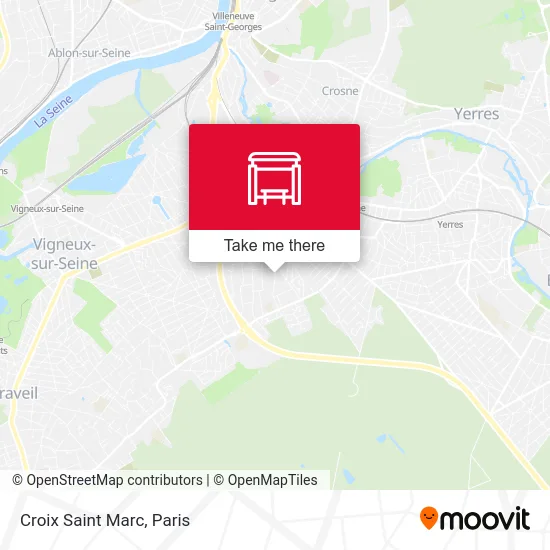 Croix Saint Marc map