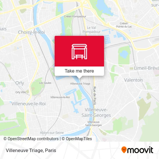 Villeneuve Triage map