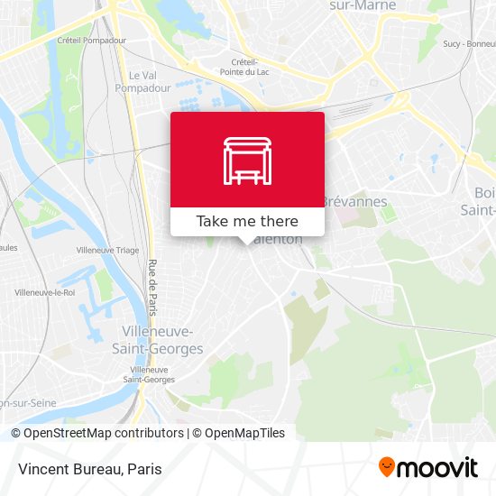 Mapa Vincent Bureau