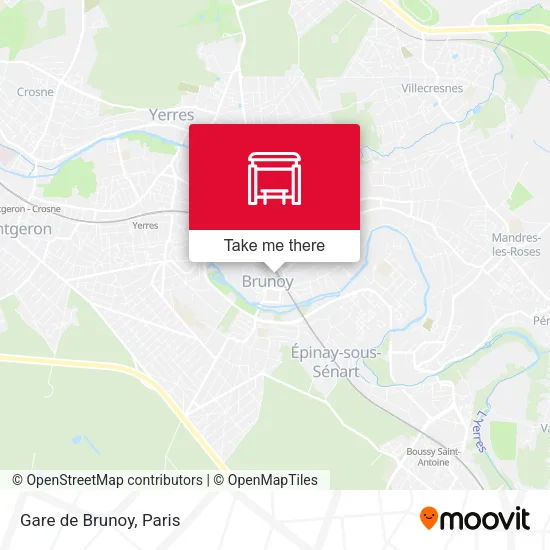 Gare de Brunoy map